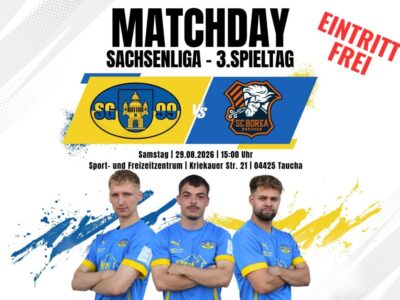 Sachsenliga, 3. Spieltag: SG Taucha 99 – SC Borea Dresden