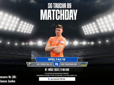 Spieltag 18 in der Sachsenliga – Auswärtsaufgabe beim SC Freital II