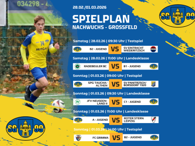 Der Ball rollt wieder – Rückrundenstart im Großfeldnachwuchs